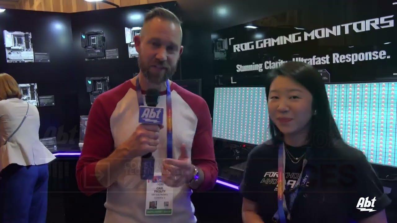 CES 2025: ASUS ROG Swift OLED PG27UCDM Video