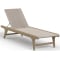 Sunset West Sedona Chaise in Weathered Teak | Resin Wicker