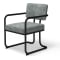 RAM Game Room Prohibition Series Game/Dining Chair in Vintage Gray