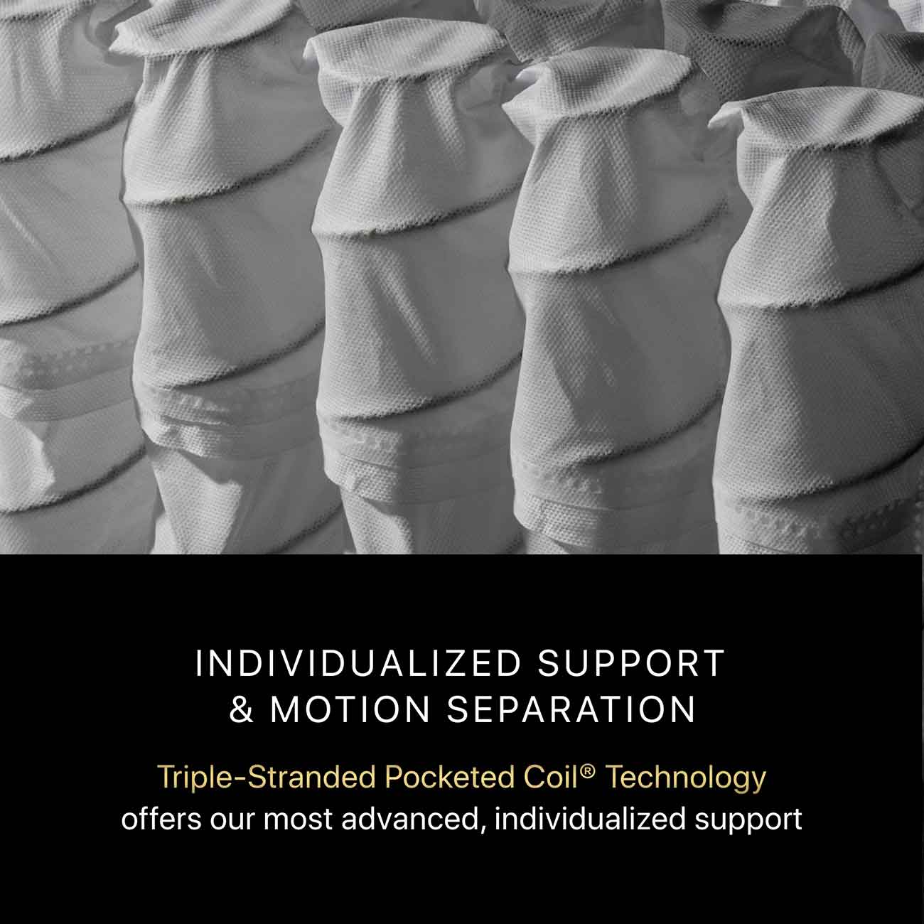 View of Beautyrest Mattress Pocketed Coil Technology infographic