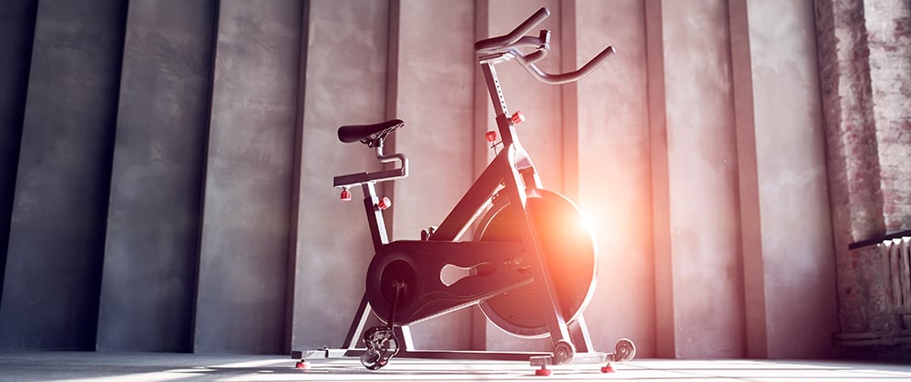 Side View of Exercise Bike