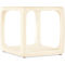 Hooker Furniture Living Room Westwood End Table in Textured Alabaster Plaster White