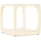 Hooker Furniture Living Room Westwood End Table in Textured Alabaster Plaster White