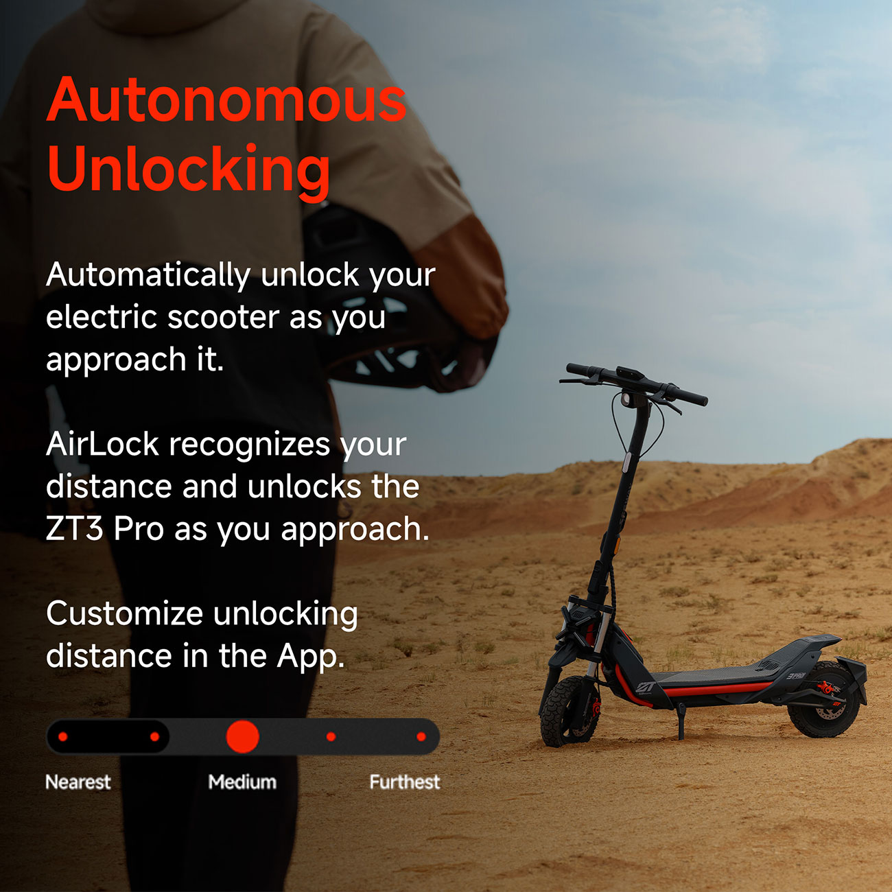 Infographic View Segway MAXG3 Electric Scooter AirLock Feature