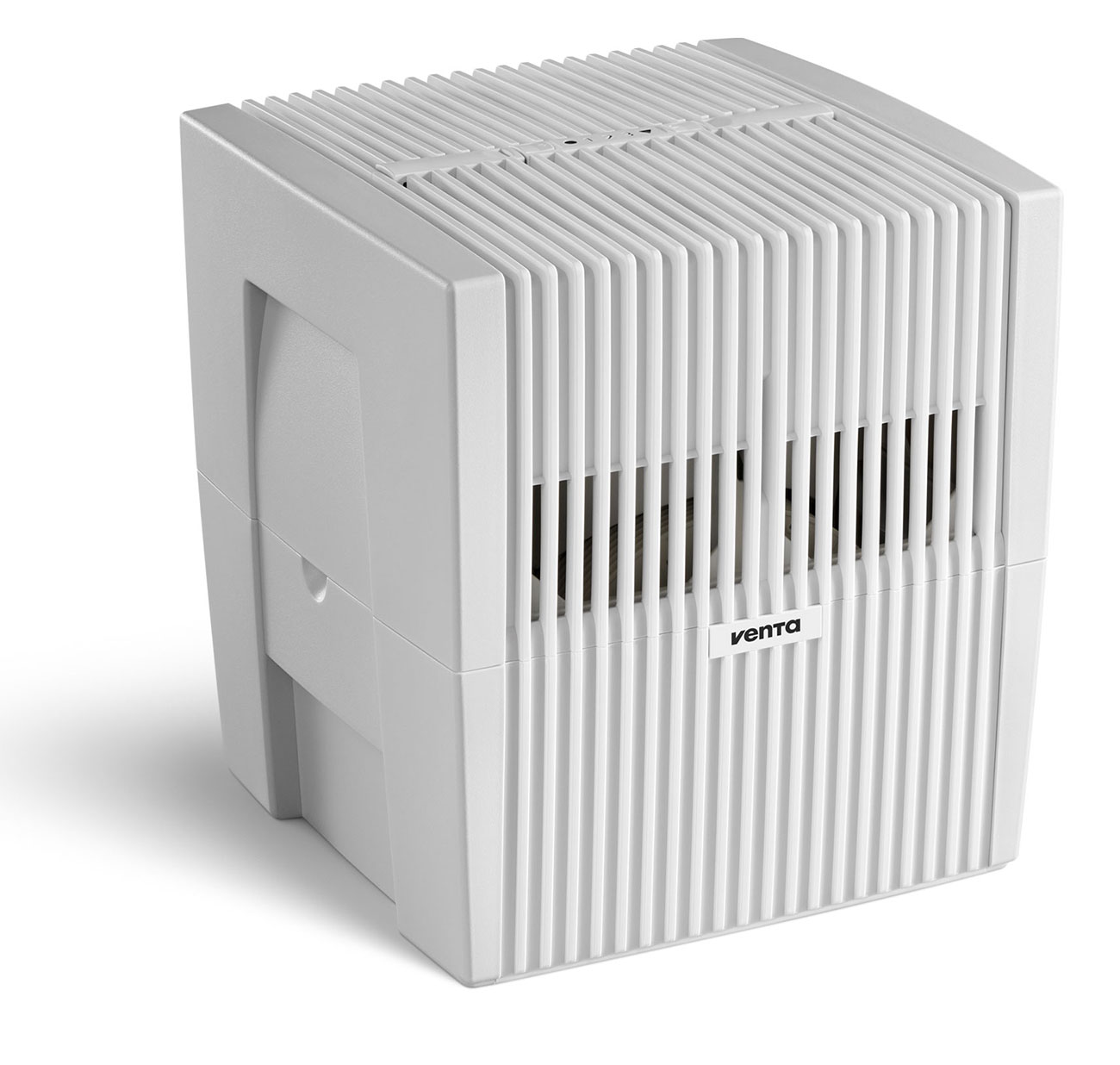 Angled Front View of Venta L2 25 Original Humidifier In White