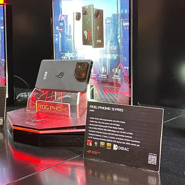 The ASUS ROG 9 Pro gaming phone at CES 2025