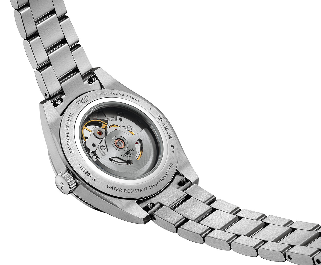 Back angle view of Tissot Gentleman Watch