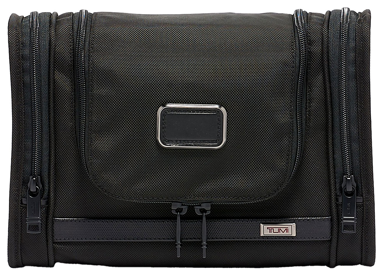 Front view of TUMI Alpha Hanging Travel Kit in Black