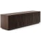 BDI Elements Media Console Rolling Plinth Base with 4 Tune Doors in Toasted Oak