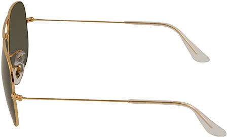 Side View of the Ray-Ban Aviator Arista Gold Sunglasses