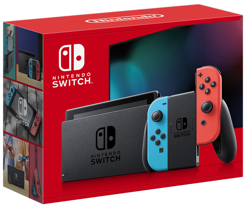 View of the Nintendo Switch packaging