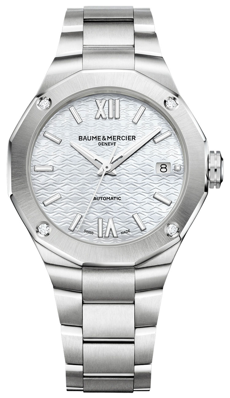 Baume & Mercier Riviera Automatic Watch 36mm with White MOP Dial - M0A10663