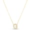 Roberto Coin 18K Yellow Gold Tiny Treasures Love Letter G Pendant With Diamonds