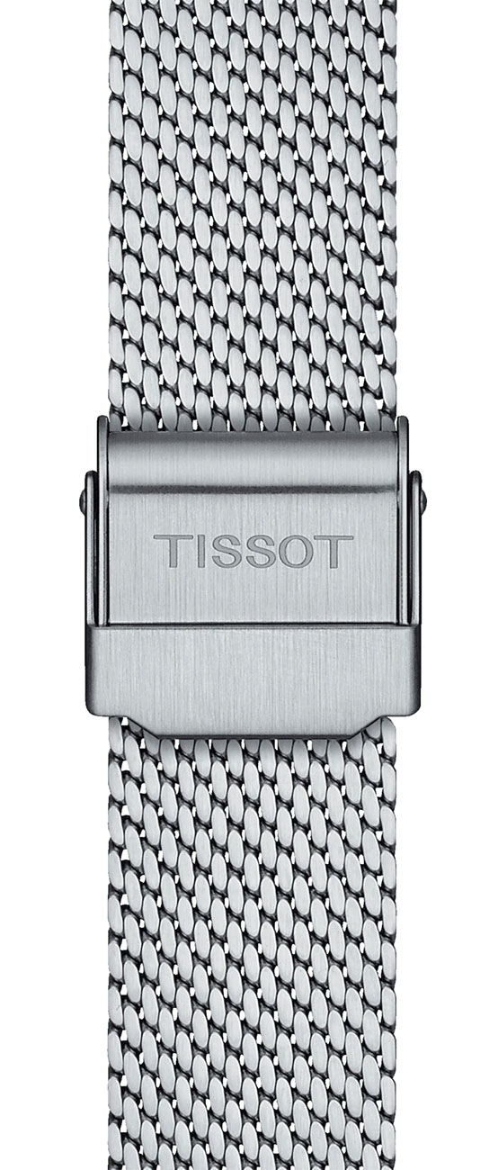 View of the Everytime Lady Silver Dial & Mesh Stainless Steel Bracelet Watch Closure