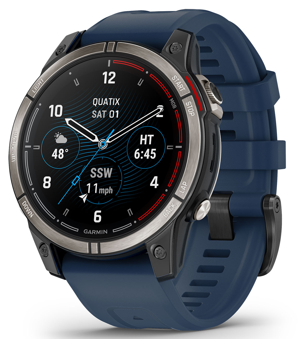 Garmin Smartwatch quatix 7 Pro Marine GPS 47mm with Captain Blue Band - 010-02803-80