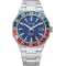 Citizen Series8 GMT 41mm Watch with Textured Blue Dial and SS Bracelet