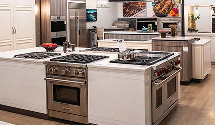 Compare your appliance options in the Living Kitchen at Abt