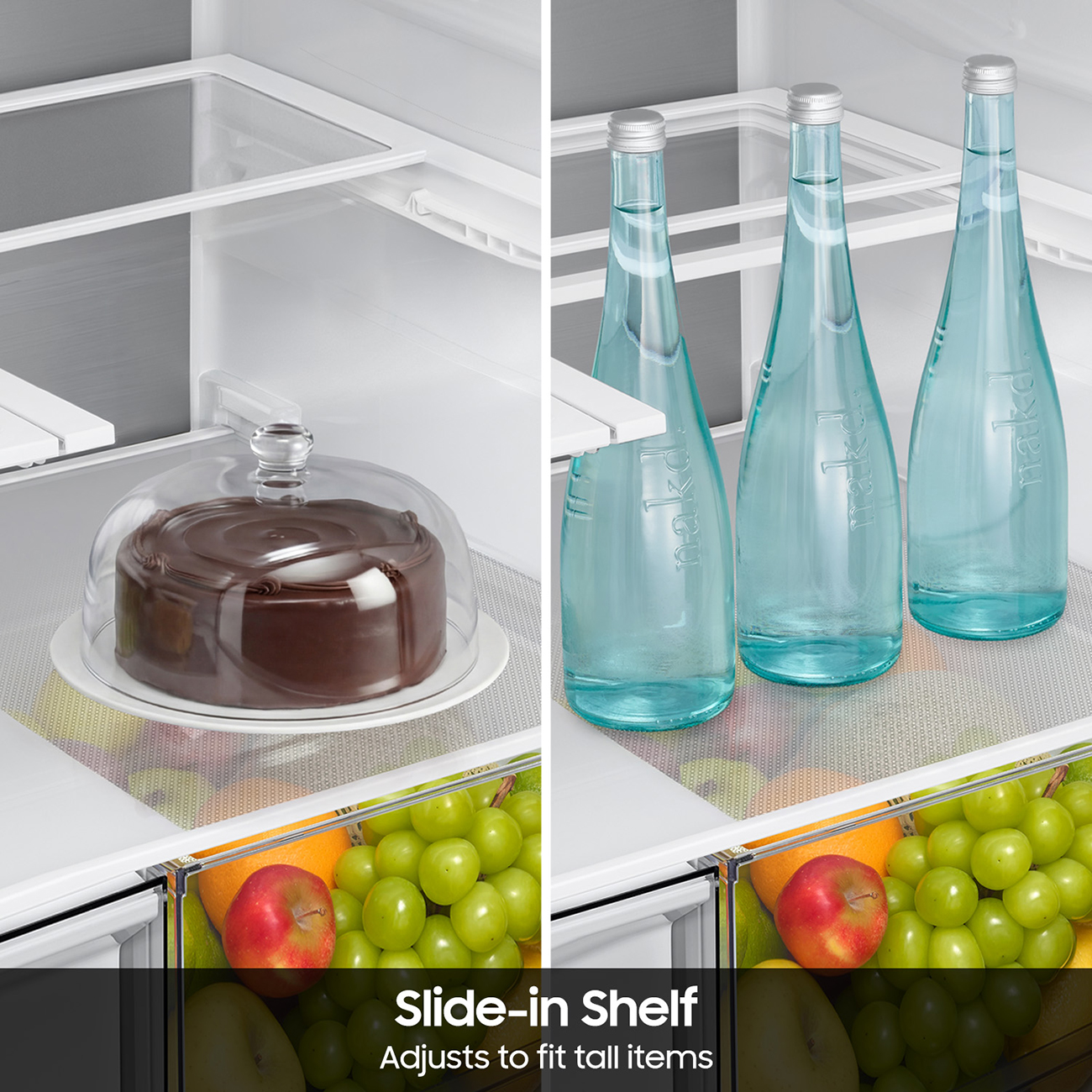 Slide-In Shelf view of Samsung Refrigerator