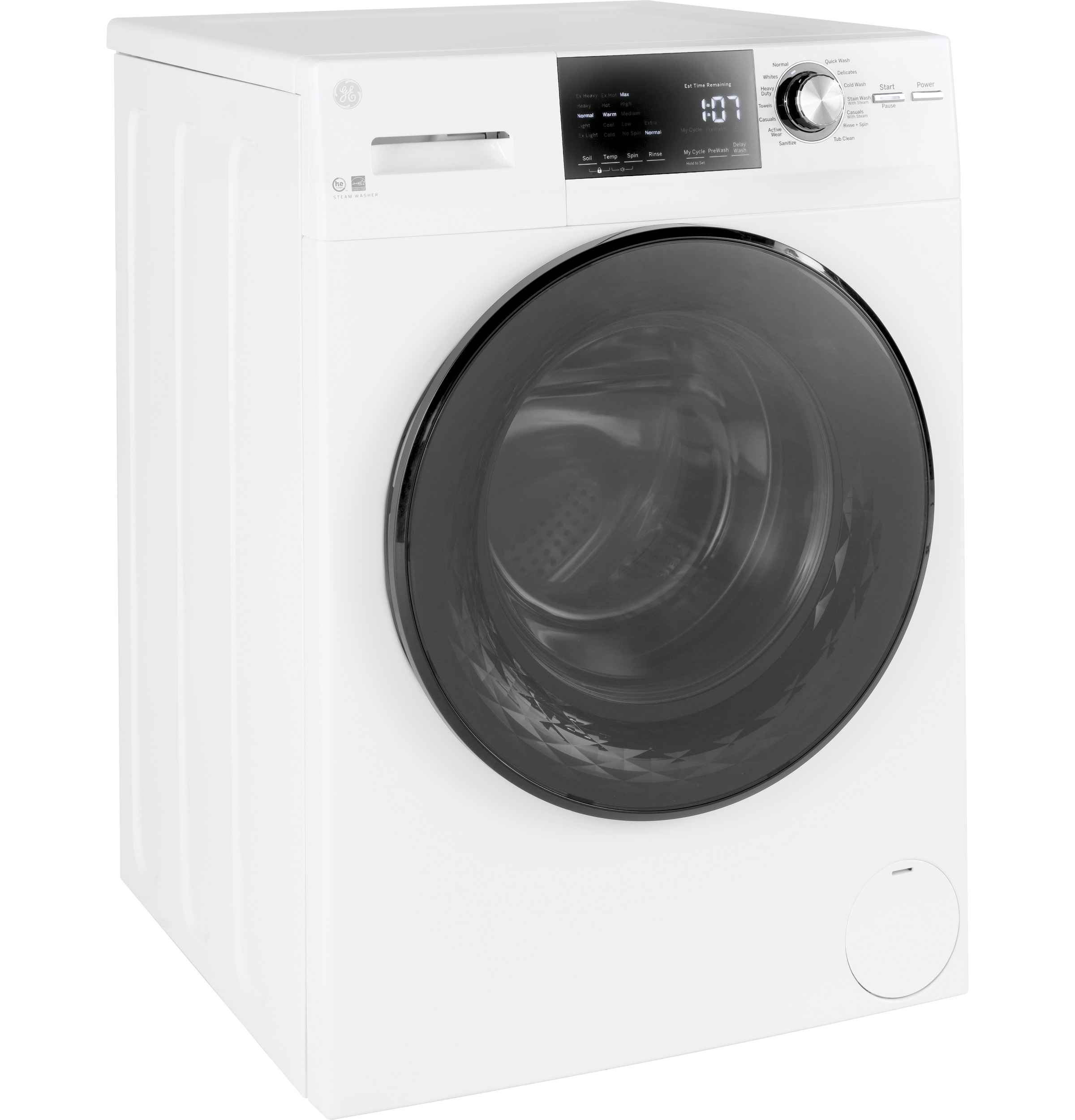 Angle view of washer.