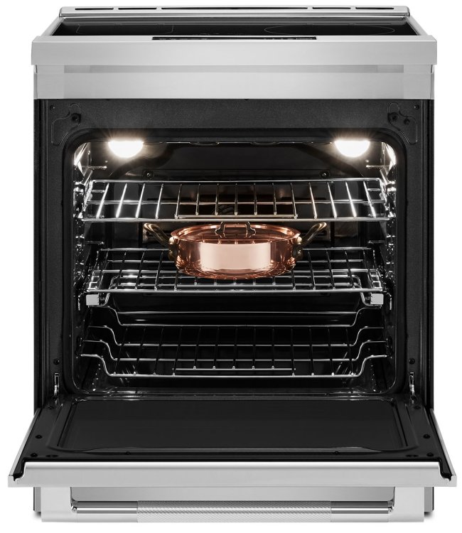 Large image of JennAir ADA 30 In. Induction Slide-In Range in Stainless Steel