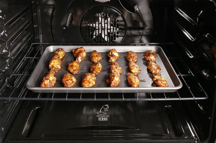 Large image of GE Profile 30" Fingerprint Resistant Stainless Steel Freestanding Self Clean Gas Range With No Preheat Air Fry