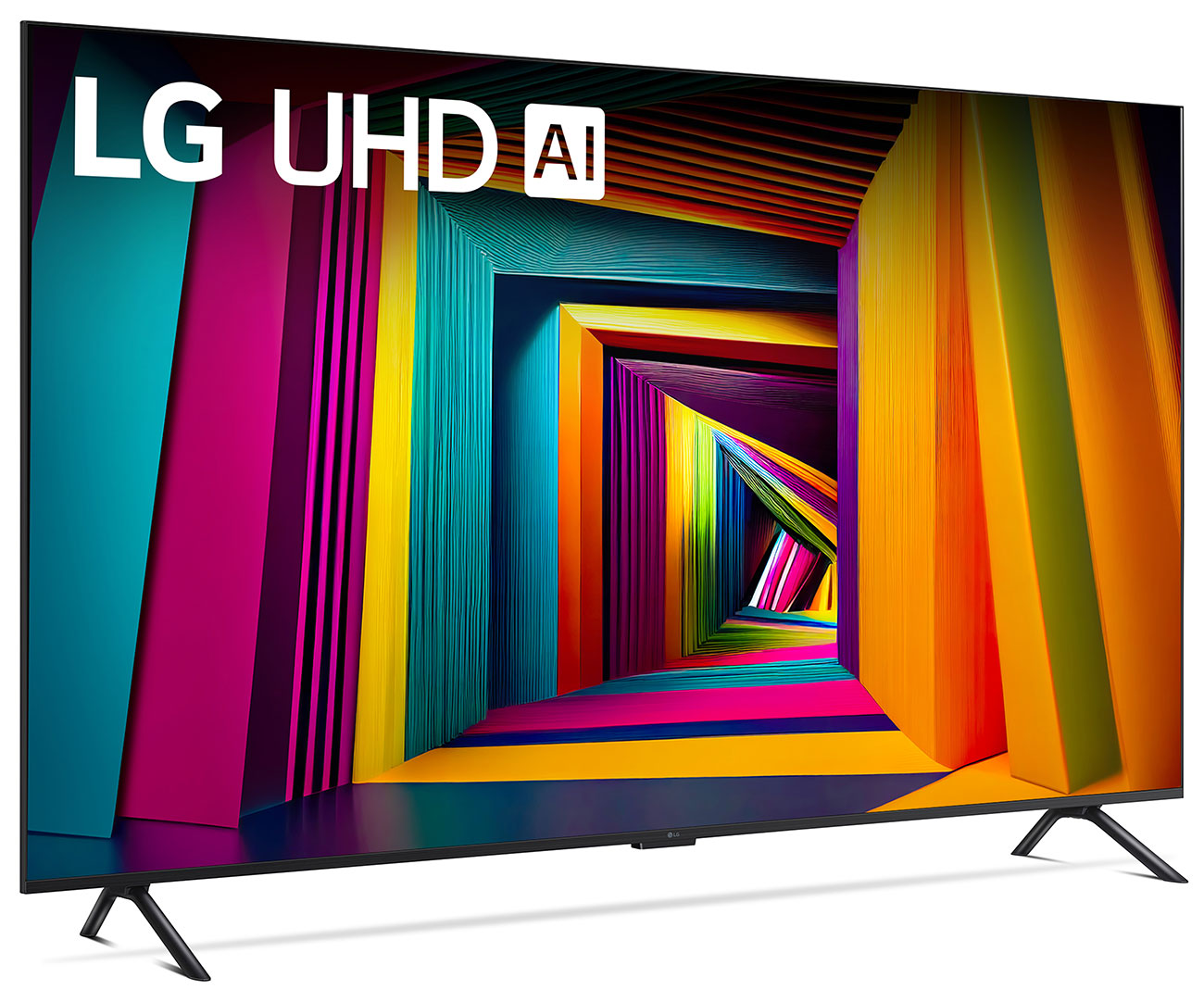 Front Left View of LG TV 