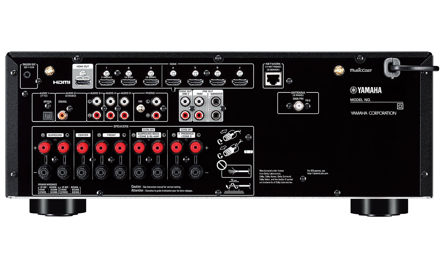 Yamaha - RX-V6ABL - Audio Receivers