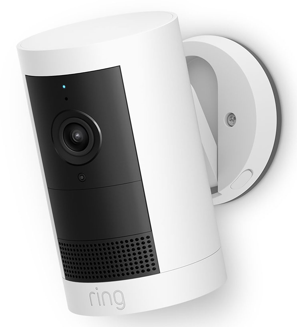 Front Right View of Ring Security Camera Mounted