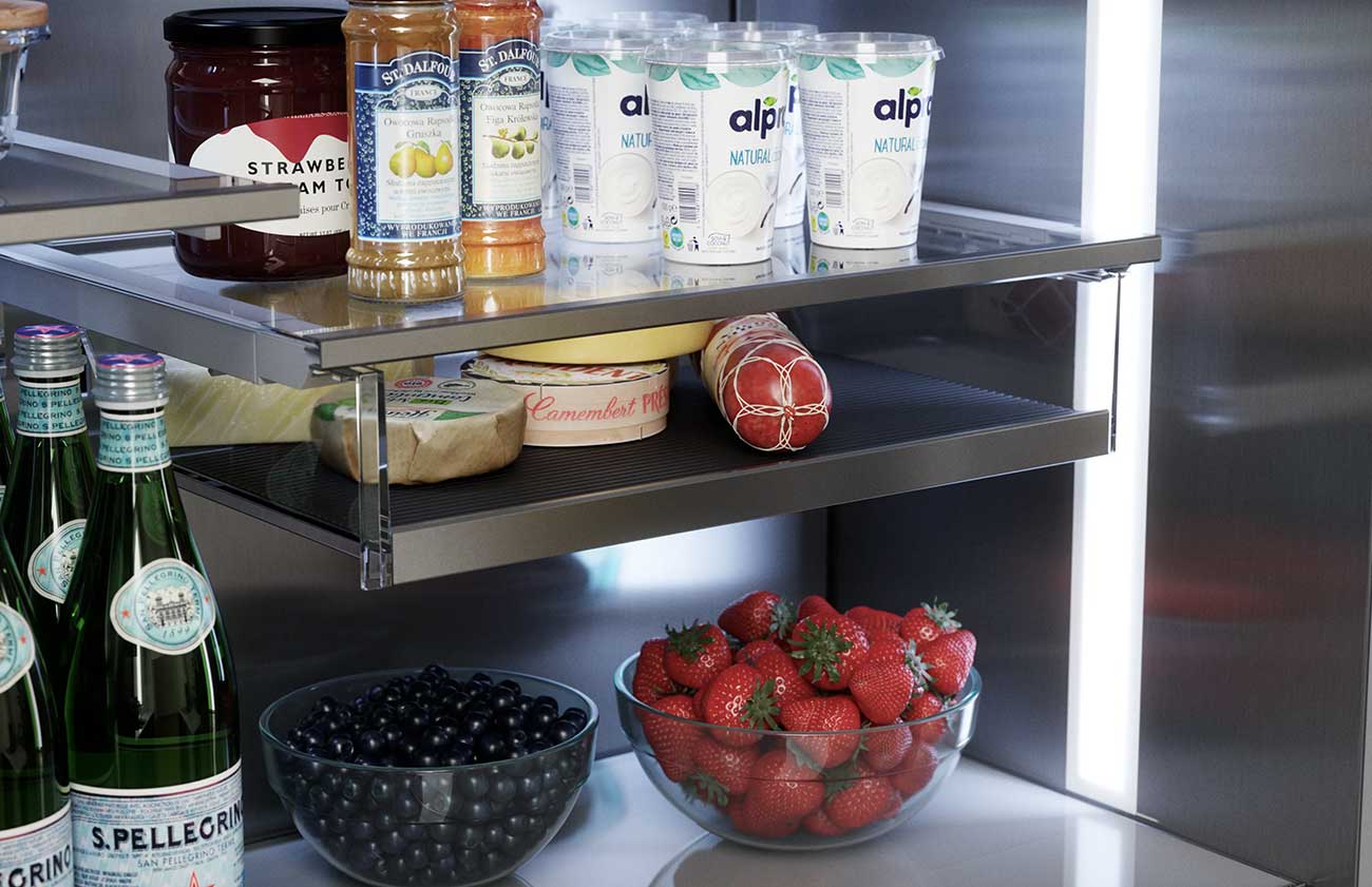 Shelves View Of The Thermador Refrigerator