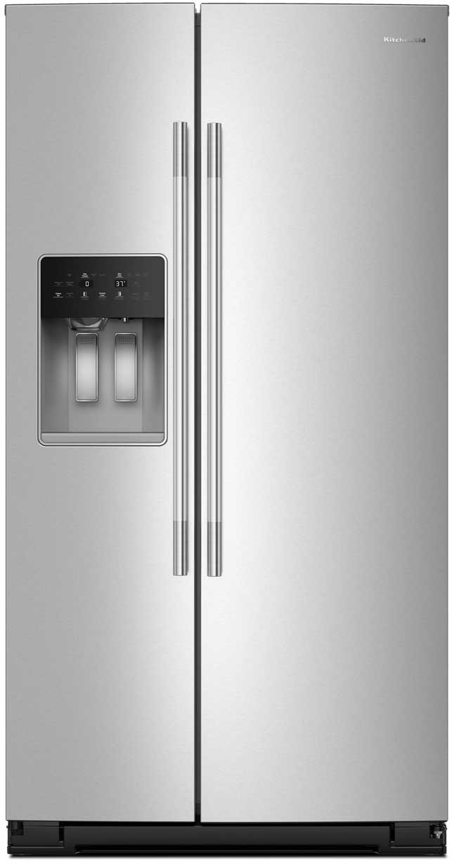 Main Front view of KitchenAid Refrigerator in Stainless Steel
