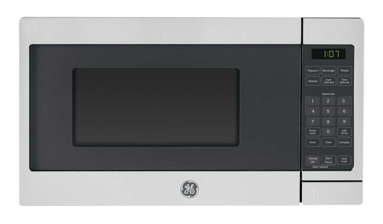 Front View of Microwave in Stainless