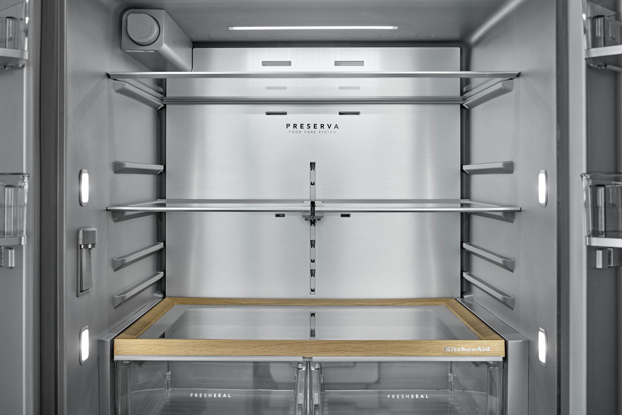 Shelves View of KitchenAid Refrigerator