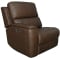 Flexsteel Power Recliner LAF Henry with Power Headrest and Lumbar in Burnt Umber Leather Finish