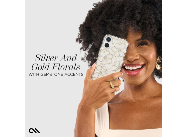 Case-Mate iPhone 17 MagSafe Phone Case in Floral Gems Case-Mate iPhone 17 MagSafe Phone Case in Floral Gems