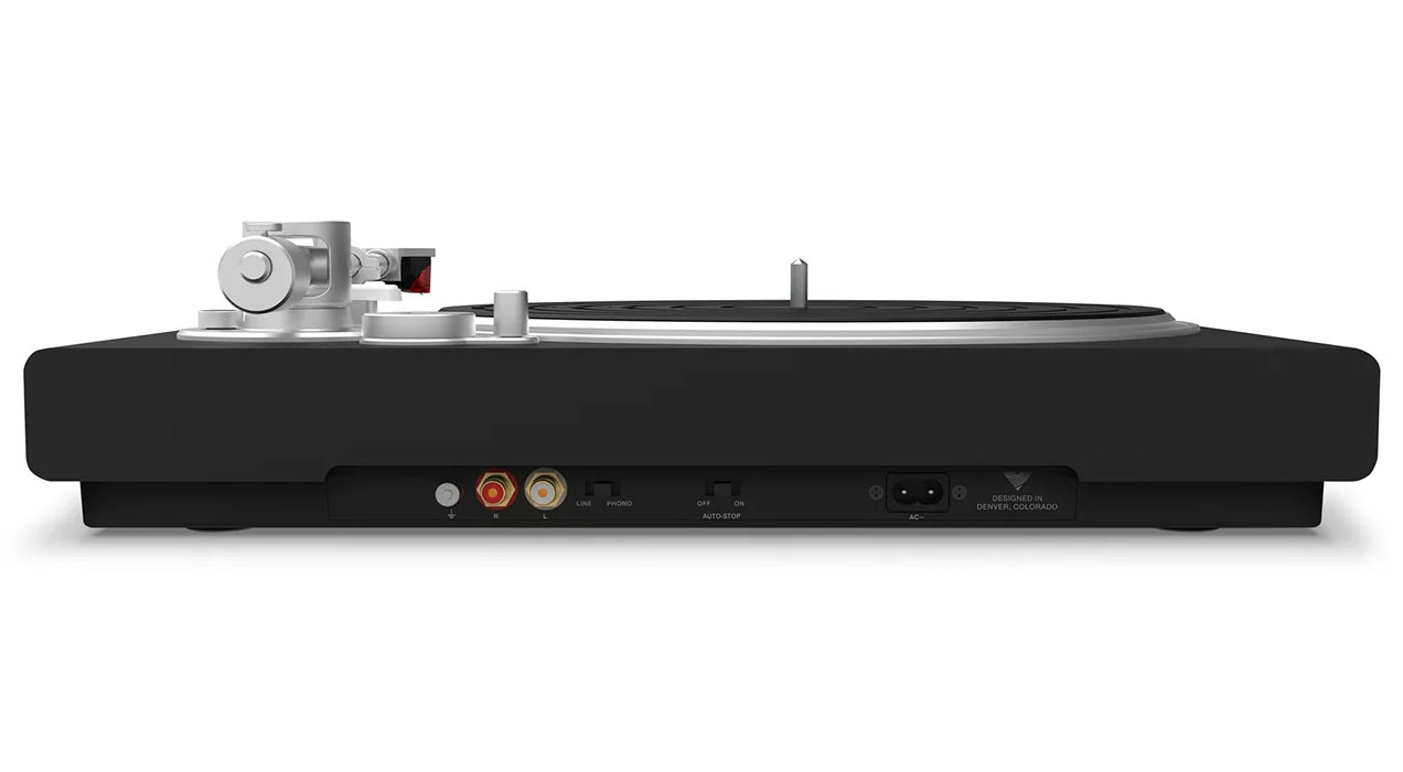 Rear View of Victrola Turntable 