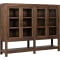 Classic Home Kharga 4 Door Display Cabinet in Natural