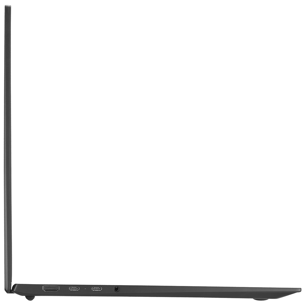 Left View of LG Laptop Opened