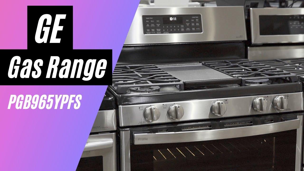 Watch GE Profile PGF965YPFS 30 Inch Smart Gas Double Oven Range