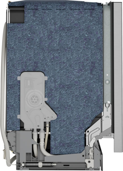 Side view of Bosch Dishwasher