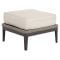 Sunset West Marbella Ottoman in Graphite | Stone Grey | Echo Ash Sunbrella