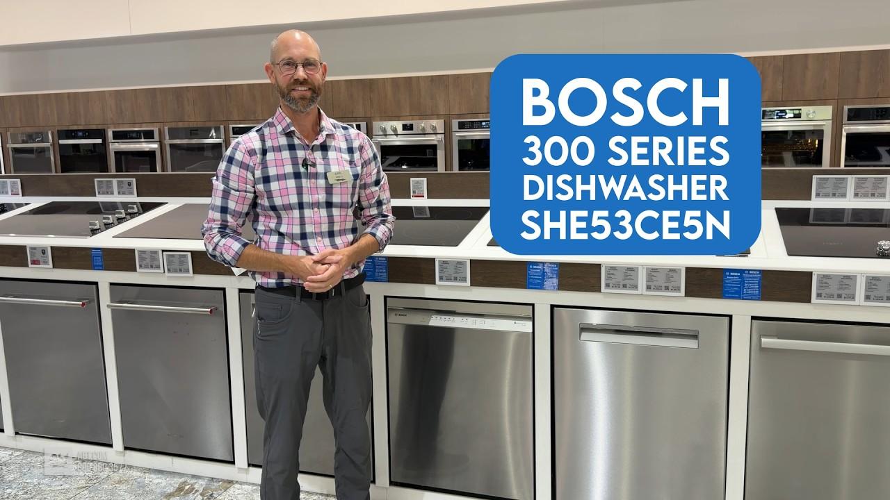 Watch Bosch 300 Series Dishwasher - SHE53CE5N