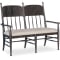 Hooker Furniture Americana Dining Bench in Americana Molasses and Biscuit Fabric