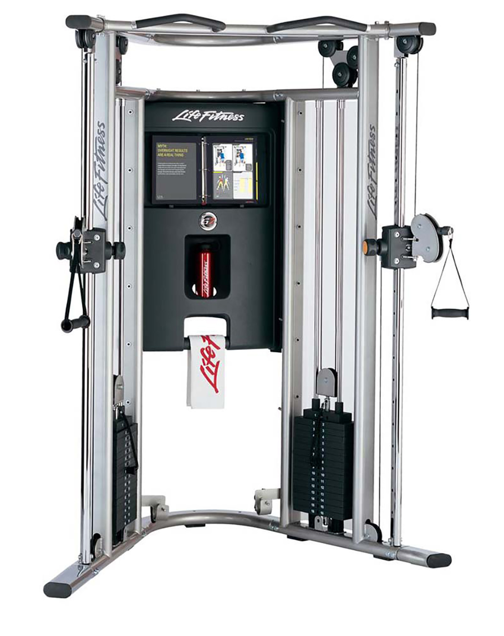 Front of a Life Fitness G7 Space Efficient Home Gym
