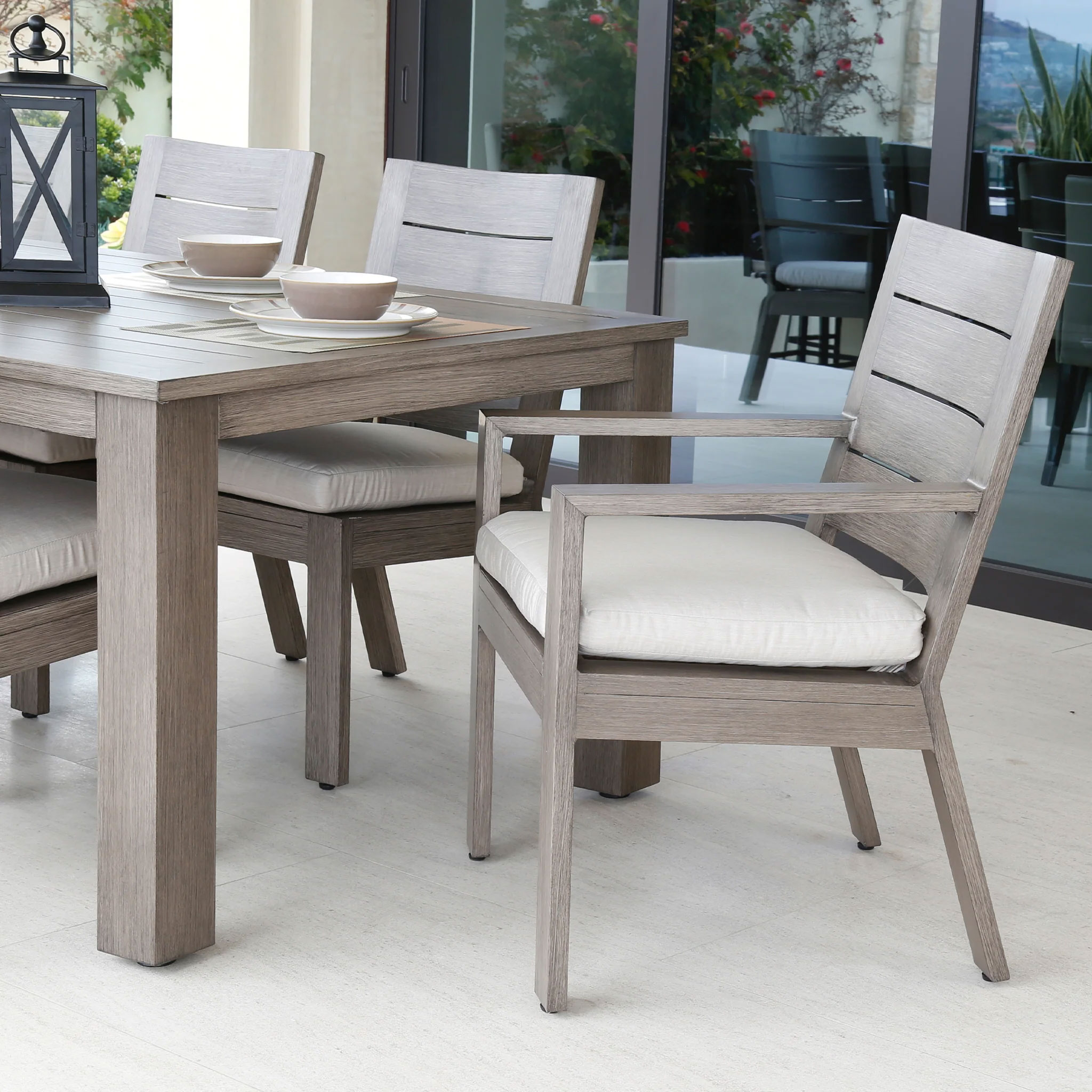 Sunset West - SW3501-1-FLAX-STKIT - Patio Chairs & Chaise Lounges