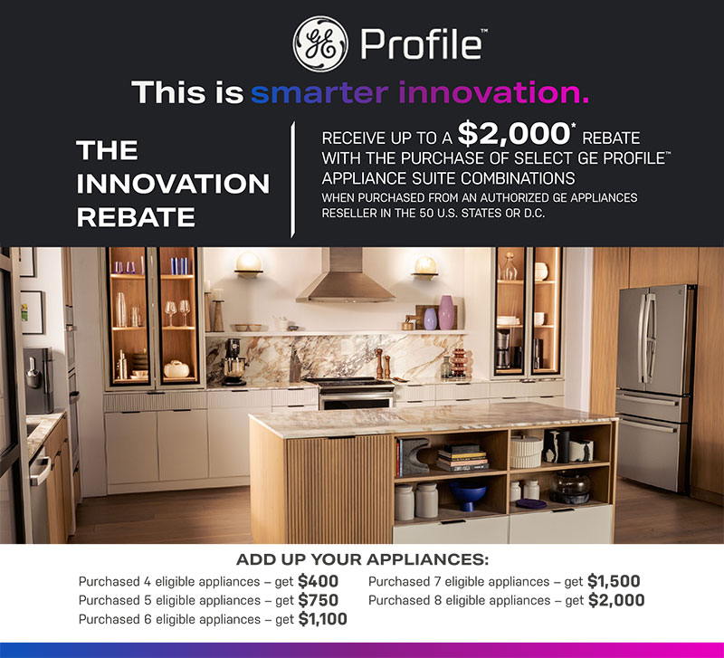 GE Profile $2,000 Smarter Innovation Rebate