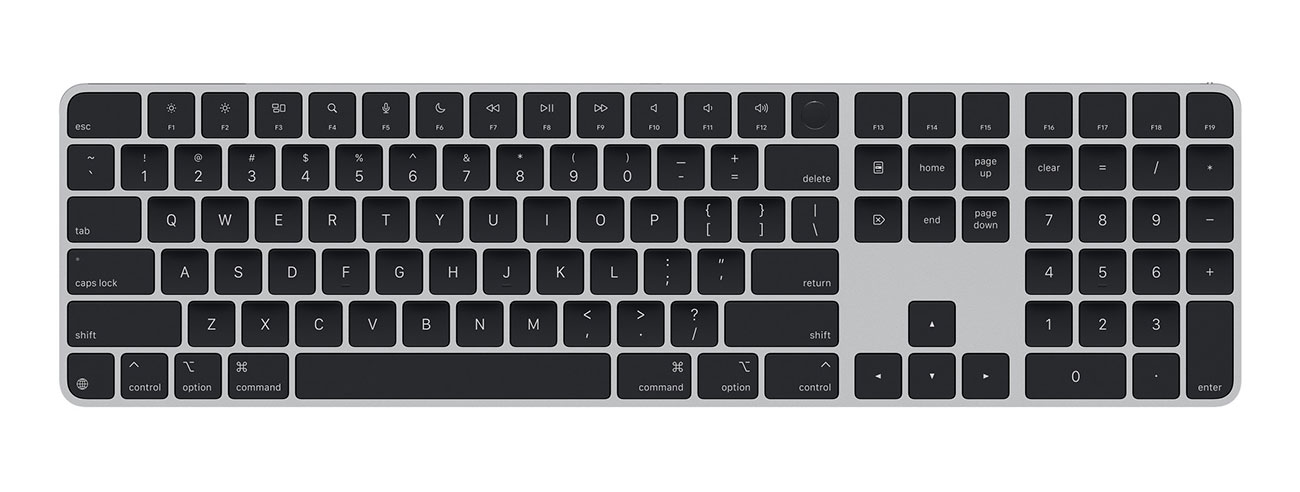 Apple Magic Keyboard with Touch ID and Numeric Keypad for Mac Models with Apple Silicon Black (2024)