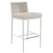 Sunset West Sabbia Counter Stool in Natural | Satin White | Echo Ash Sunbrella