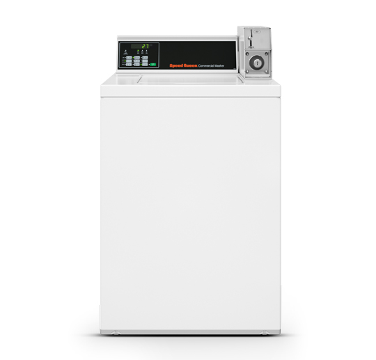 Coin operated commercial washing machine