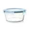 OXO Smart Seal 7 Cup Glass Round Container in Arctic Blue