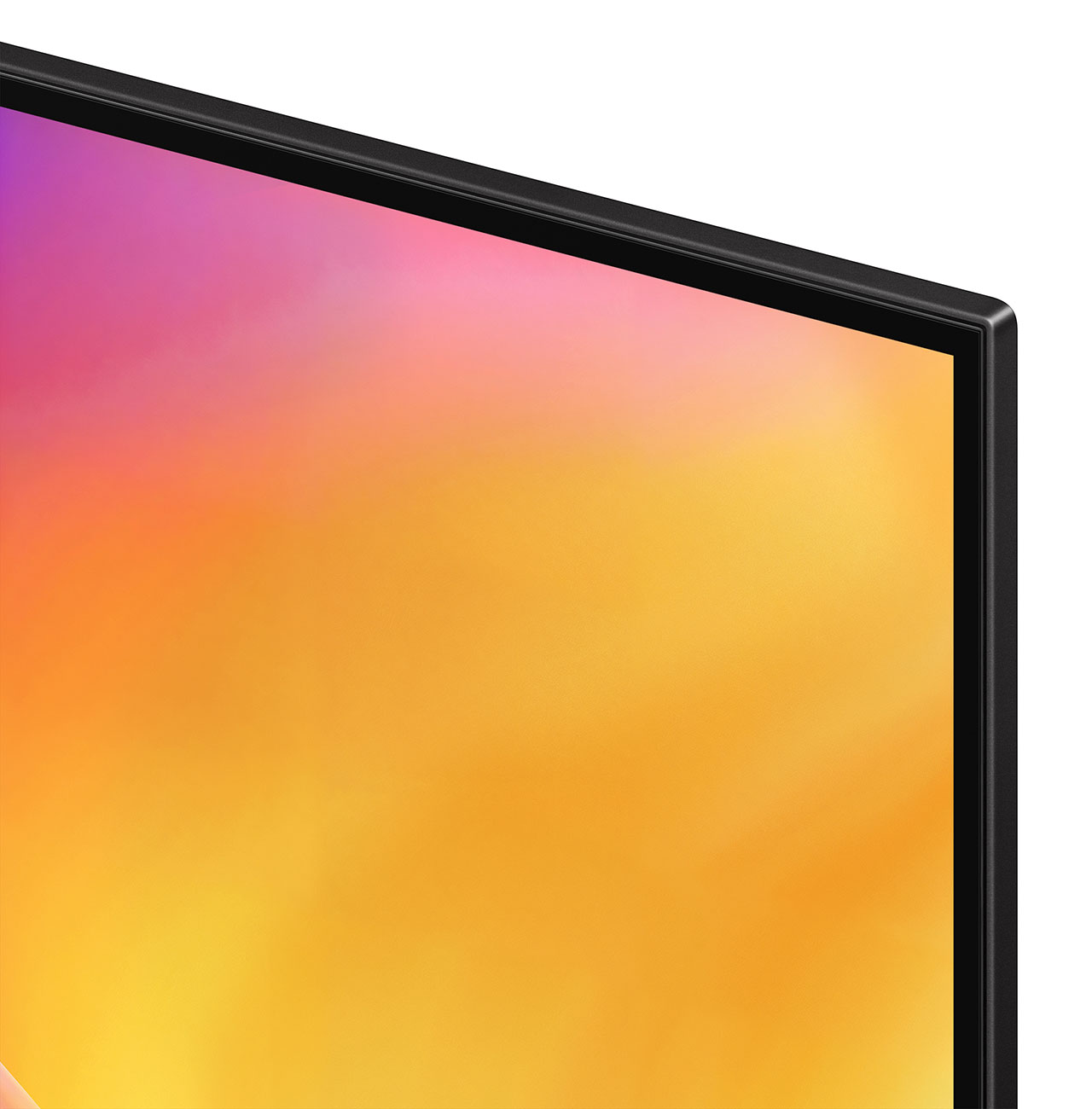 Front Closeup View of Samsung TV